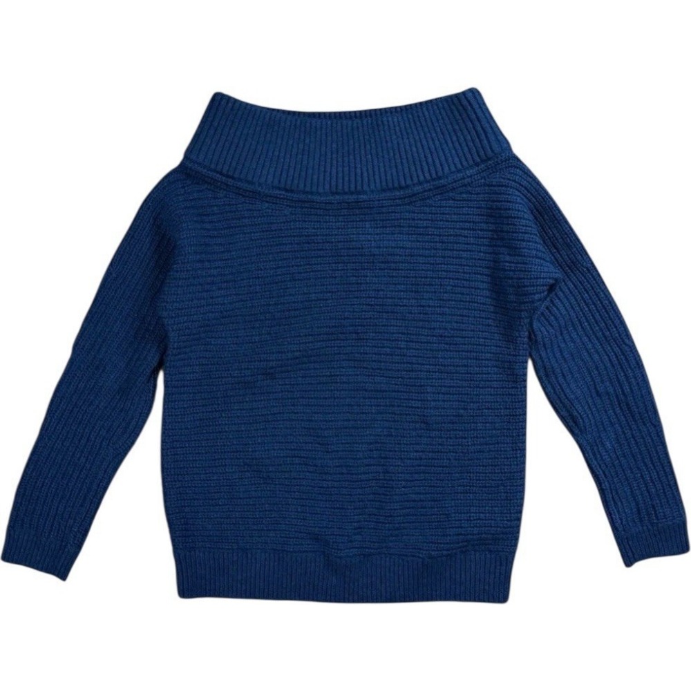 Women's Blue Knit Long Sleeve Express Shirt‎ Size XS